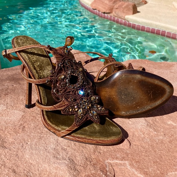 Authentic Roberto Cavalli heels with rhinestones - Picture 3 of 10